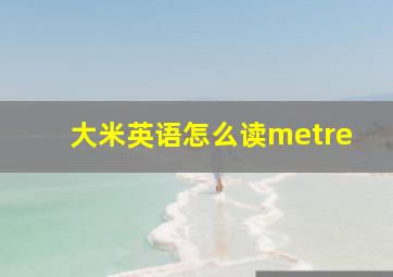 大米英语怎么读metre