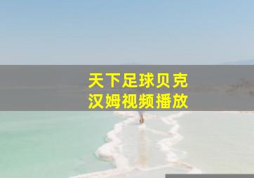 天下足球贝克汉姆视频播放