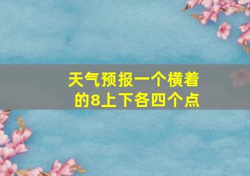 天气预报一个横着的8上下各四个点