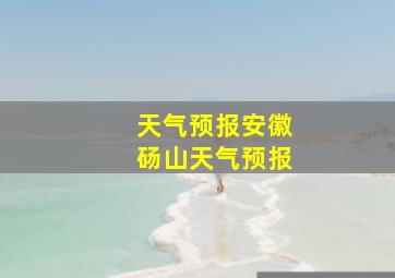 天气预报安徽砀山天气预报