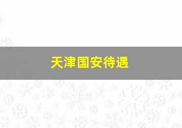 天津国安待遇