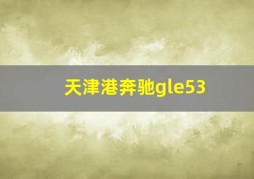 天津港奔驰gle53