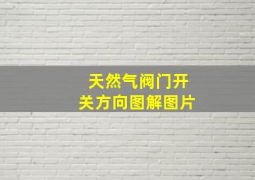 天然气阀门开关方向图解图片