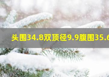 头围34.8双顶径9.9腹围35.6