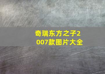 奇瑞东方之子2007款图片大全