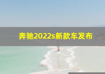 奔驰2022s新款车发布