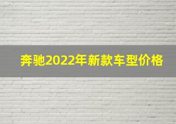 奔驰2022年新款车型价格