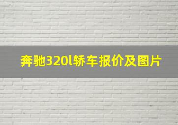 奔驰320l轿车报价及图片