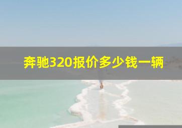 奔驰320报价多少钱一辆