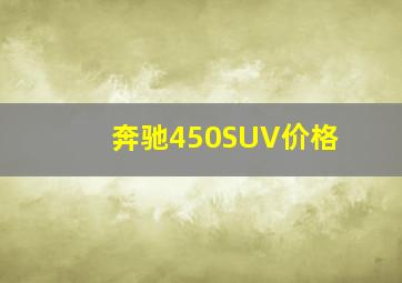 奔驰450SUV价格