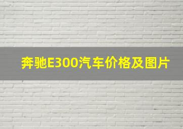 奔驰E300汽车价格及图片