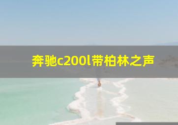 奔驰c200l带柏林之声