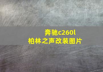 奔驰c260l柏林之声改装图片