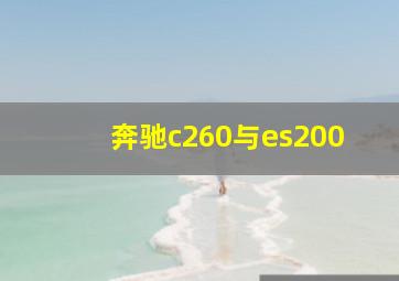 奔驰c260与es200