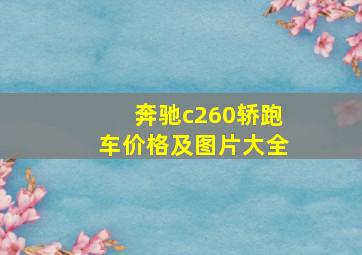 奔驰c260轿跑车价格及图片大全