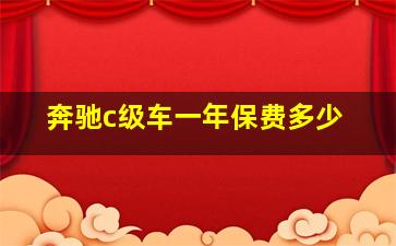 奔驰c级车一年保费多少