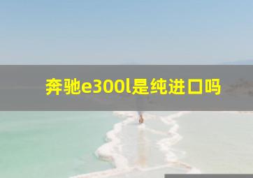 奔驰e300l是纯进口吗