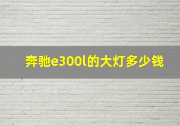 奔驰e300l的大灯多少钱