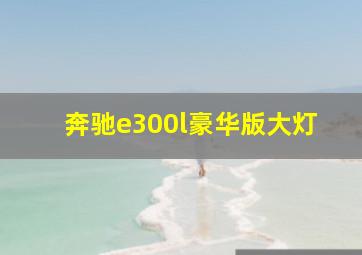 奔驰e300l豪华版大灯