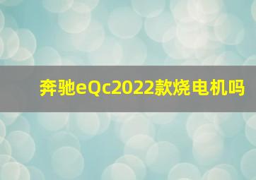 奔驰eQc2022款烧电机吗