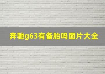 奔驰g63有备胎吗图片大全