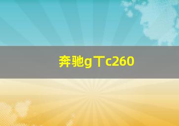 奔驰g丅c260