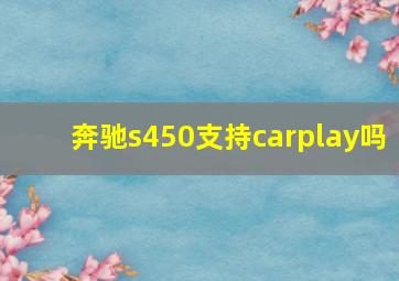 奔驰s450支持carplay吗