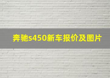 奔驰s450新车报价及图片