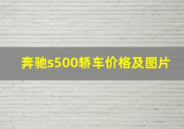 奔驰s500轿车价格及图片