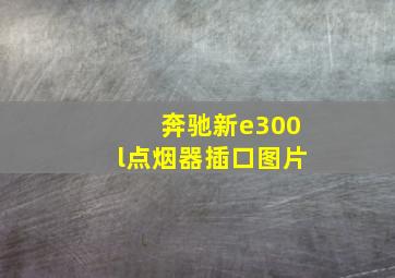 奔驰新e300l点烟器插口图片