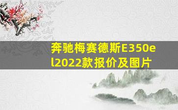 奔驰梅赛德斯E350el2022款报价及图片