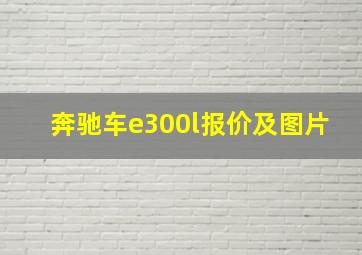 奔驰车e300l报价及图片