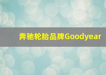 奔驰轮胎品牌Goodyear