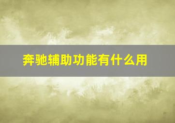 奔驰辅助功能有什么用