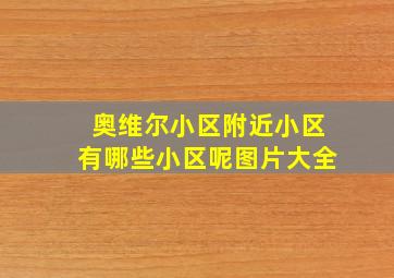 奥维尔小区附近小区有哪些小区呢图片大全