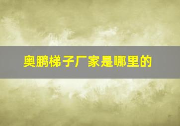 奥鹏梯子厂家是哪里的