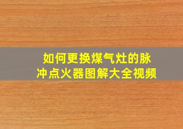 如何更换煤气灶的脉冲点火器图解大全视频