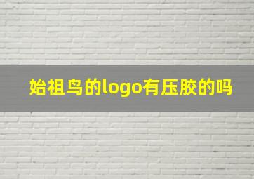 始祖鸟的logo有压胶的吗