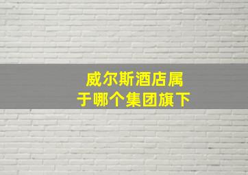 威尔斯酒店属于哪个集团旗下