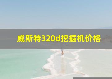 威斯特320d挖掘机价格