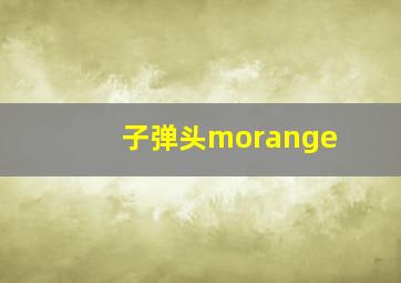 子弹头morange