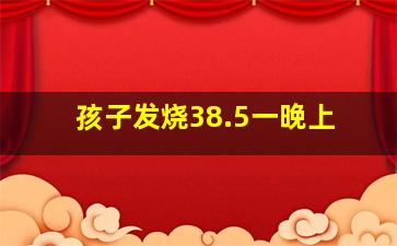 孩子发烧38.5一晚上