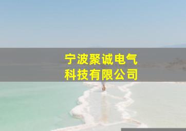 宁波聚诚电气科技有限公司