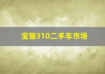 宝骏310二手车市场