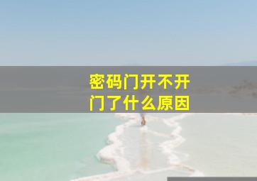 密码门开不开门了什么原因