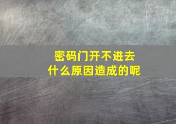 密码门开不进去什么原因造成的呢