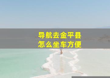 导航去金平县怎么坐车方便