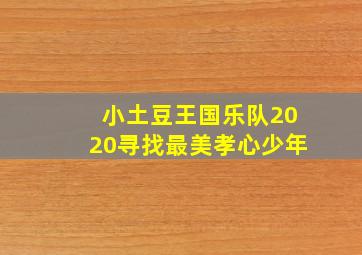 小土豆王国乐队2020寻找最美孝心少年