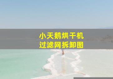 小天鹅烘干机过滤网拆卸图