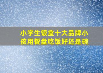 小学生饭盒十大品牌小孩用餐盘吃饭好还是碗